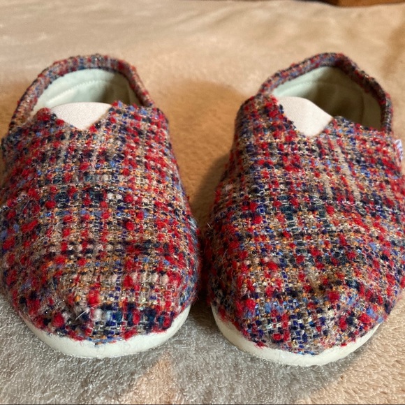 SOS Shoes of Soul Slip on Flats Tweed Flats 10 - Picture 3 of 16